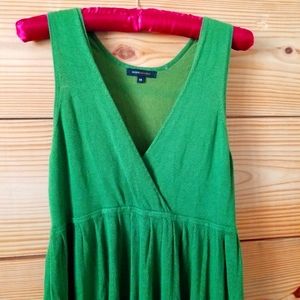 [BCBG Maxazria] V-Neck Babydoll Top